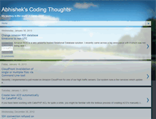 Tablet Screenshot of codingthoughts.com